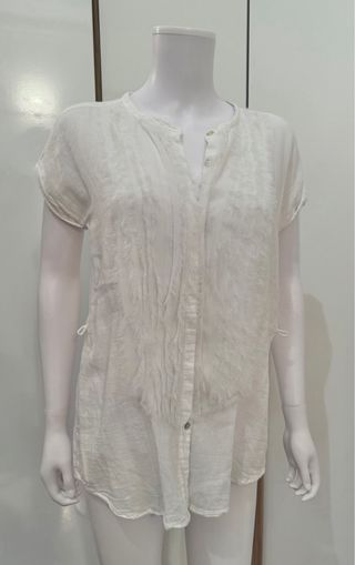 Camicia Calvin Klein cotone bianco operata S