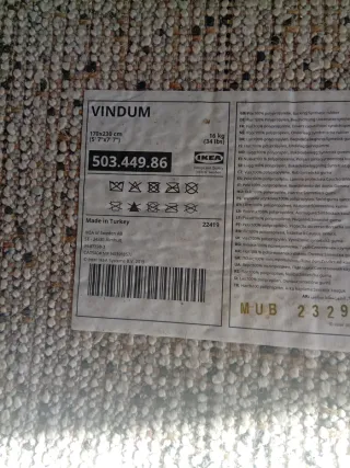 Alfombra Ikea Beige Poliéster