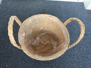Cubre maceta grande tejido