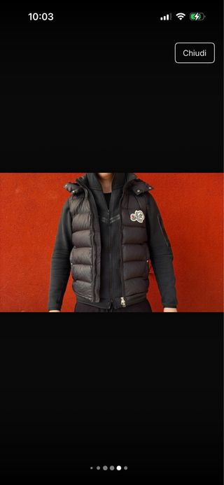 Moncler smanicato nero