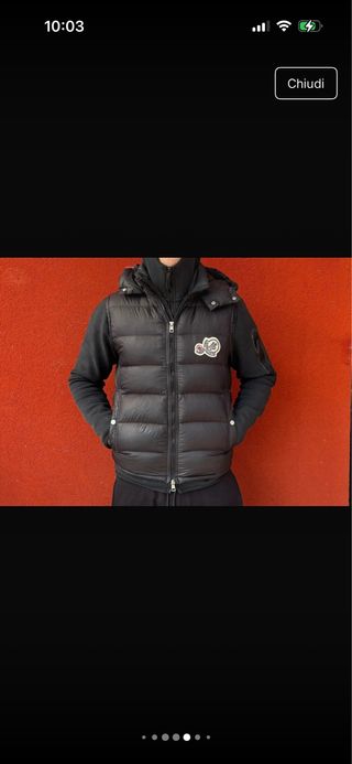 Moncler smanicato nero