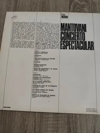 Vinilo Mantovani Concierto Espectacular Decca