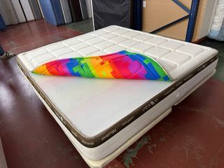 2BASES Y COLCHON VIDA10 TOPPER REVERSIBLE  180x190