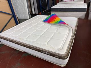 2BASES Y COLCHON VIDA10 TOPPER REVERSIBLE  180x190