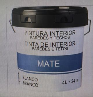 Pintura Blanca Mate Interior 4L
