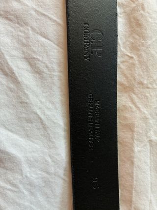 Cintura C.P. Company Pelle Nera Nuova