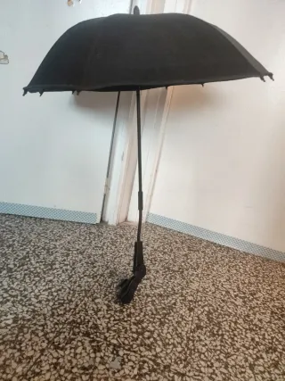 Sombrilla para carrito de bebé negra