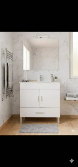 Mueble Baño Alto Brillo 60cm