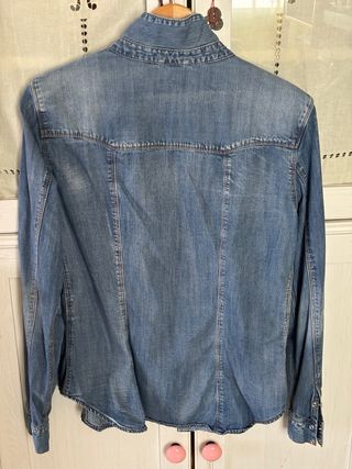 Camisa vaquera Zara azul