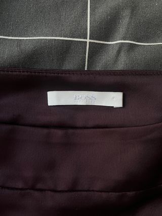 Falda asimétrica BOSS marrón