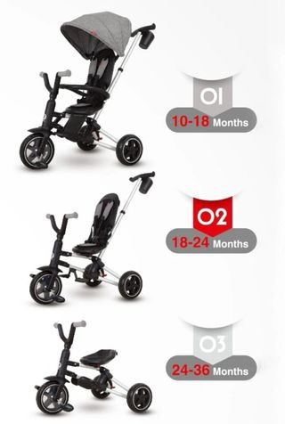 Triciclo QPlay Plegable y Evolutivo