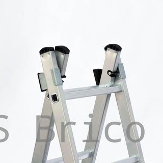 Escalera Aluminio 3x10 - 2,88+2,88+2,88 M - 67-73-67x25mm