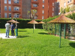Pergole e ombrelloni in erica su misura