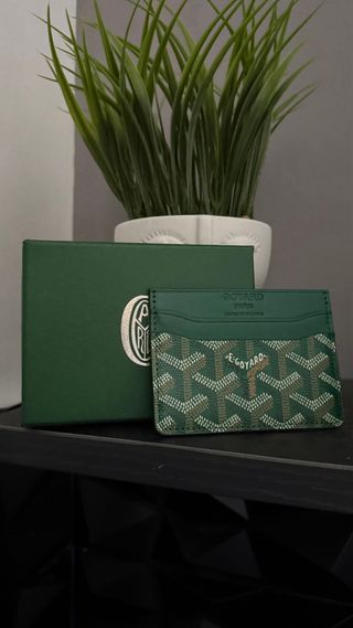 Porta carte Goyard verde