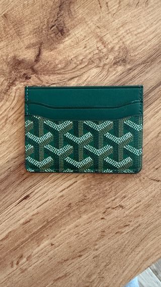 Porta carte Goyard verde