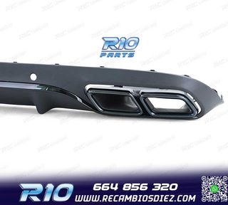 DIFUSOR MERCEDES CLASE C C205 COUPÉ 15-18 LOOK AMG PDC NEGR