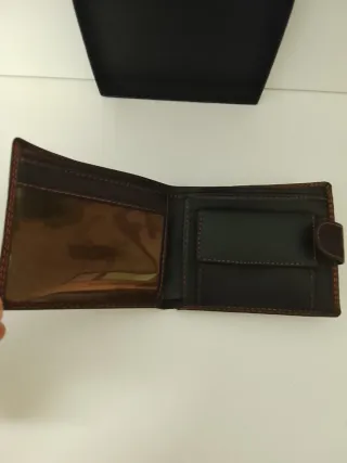 Cartera polipiel negra