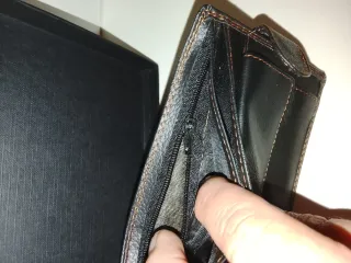 Cartera polipiel negra