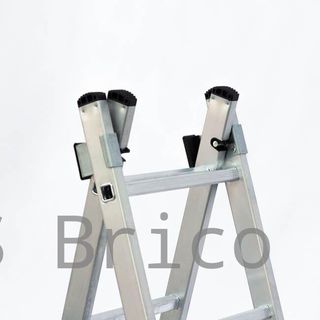 Escalera Aluminio 2X12 - 3,44+3,44 M - 66-66x25mm