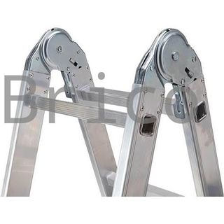 Escalera Telescópica Aluminio 5+5 Pestaña