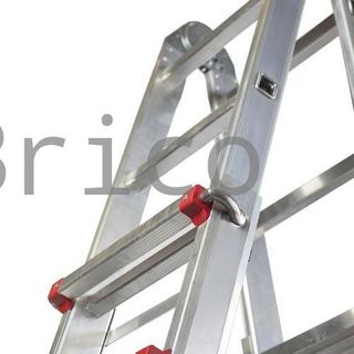 Escalera Telescópica Aluminio 5+5 Pestaña