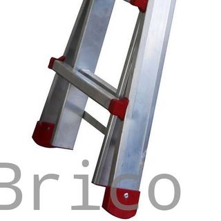 Escalera Telescópica Aluminio 5+5 Pestaña