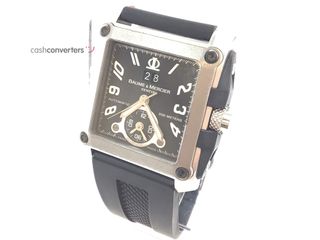 reloj alta gama caballero baume & mercier hampton square dual time