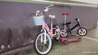 Bicicleta niña 5-7 años con cesta