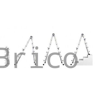 Escalera Telescópica Aluminio 4+4 Pestaña