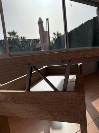 Mesa auxiliar de madera para sofá