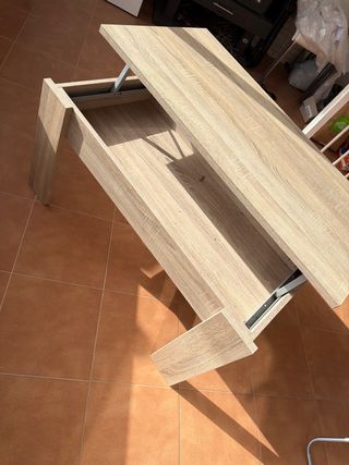 Mesa auxiliar de madera para sofá