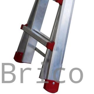 Escalera Telescópica Aluminio 4+4 Pestaña