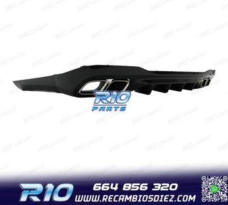 DIFUSOR MERCEDES W206 AMG 21- LOOK C63 + COLAS ESCAPE CROMO