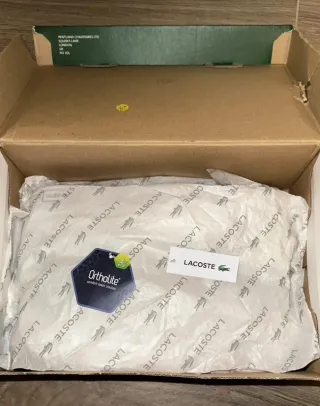 Zapatillas Lacoste Piel Texturizada Blancas