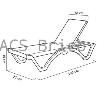 Tumbona Mykonos Azul Claro