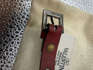 Valentino Garavani Bracciale Borchie Rosso Nero