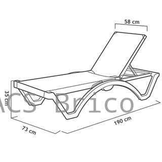 Lettino da esterno Mykonos Arena