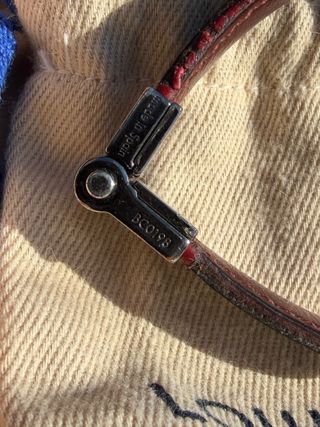 Louis Vuitton Bracciale Pelle Nero Rosso