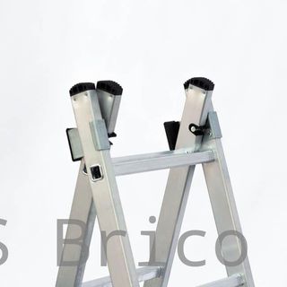 Escalera Aluminio 2X12 - 3,44+3,44 M - 66-66x25mm