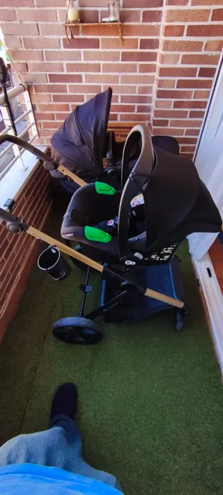 Carro Kinderkraft MOVV 2 3 en 1 Negro