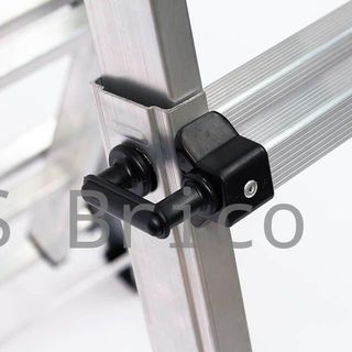 Escalera Telescópica Articulada Aluminio 3+3 Pestaña