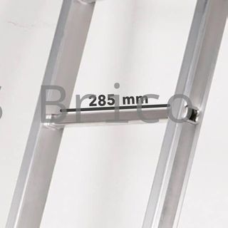 Escalera Telescópica Articulada Aluminio 3+3 Pestaña