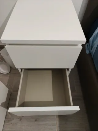 Comodini Ikea MALM Bianchi