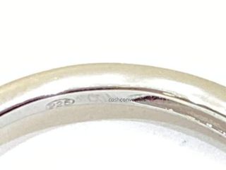 anillo plata 925mm con piedra con circonita