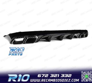 DIFUSOR MERCEDES CLASE E C238 16- AMG NEGRO BRILLO LOOK E63