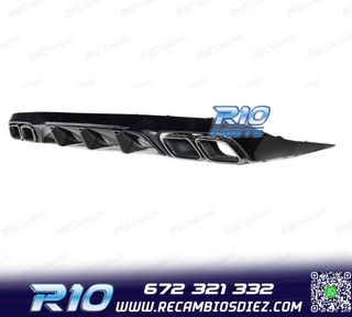 DIFUSOR MERCEDES CLASE E C238 16- AMG NEGRO BRILLO LOOK E63