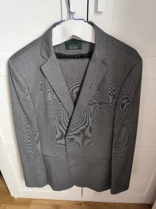 Traje Zara Gris Hombre
