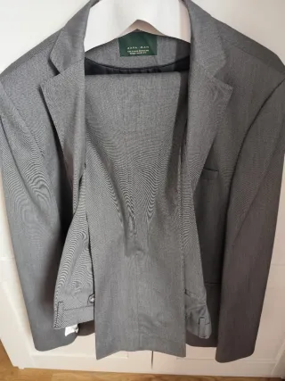 Traje Zara Gris Hombre