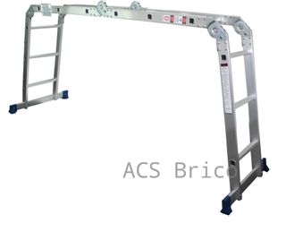 Escalera Multisusos Aluminio Profesional 4x3 Peldaños Plataforma - 10086