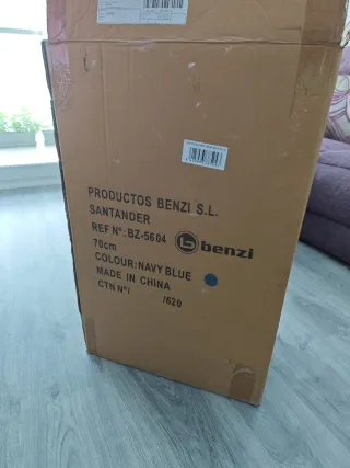 Maleta Grande Benzi BZ 5604 Azul/Gris 70cm